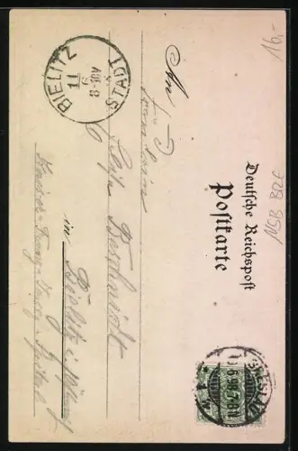 Lithographie Breslau, Blick auf die Liebichshöhe