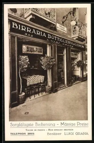 AK Venedig / Venezia, Gasthaus Bierhalle Ai Leoncini, Calle Larga 371