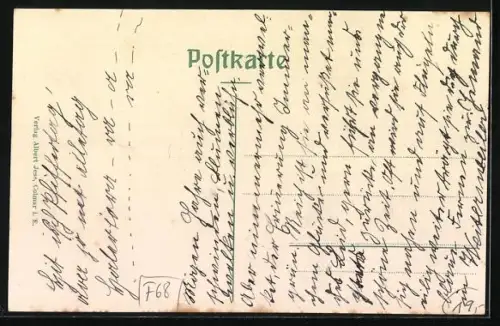 AK Beblenheim, Bäckerei und Spezereihandlung J. Böschlin, Blick in die Langestrasse, Schlössle