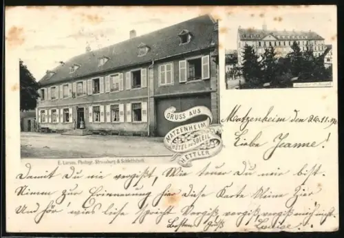 AK Matzenheim, Hotel Au Soleil Hettler, Institut St. Joseph