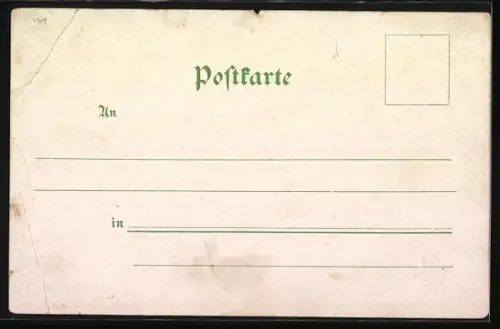 Lithographie Burrweiler, Ausflug zur St. Anna-Kapelle, Ortsansicht