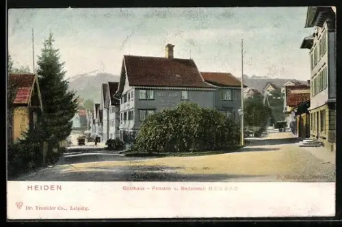 AK Heiden, Gasthaus, Pension und Badeanstalt Neubad