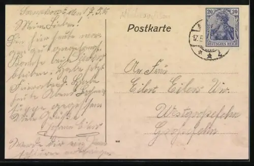 AK Sandhorst, Restaurant Zur Erholung, Inh. H. H. de Buhr, Schloss Sandhorst und Schule