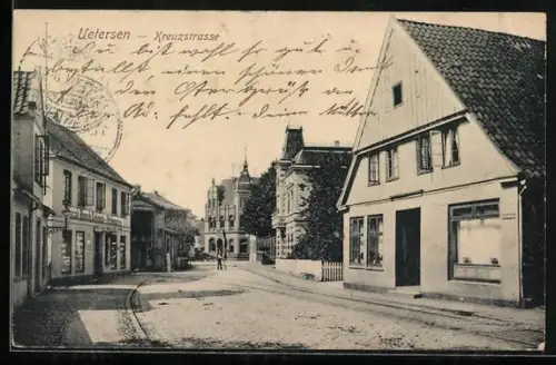 AK Uetersen, Kreuzstrasse, Alkoholfreies Gasthaus Jacob Raack