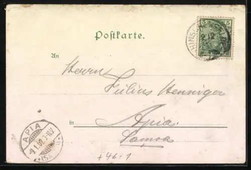 AK Hamburg-Wandsbek, Lübeckerstrasse mit Strassenbahn