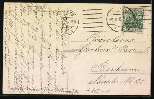 AK Duisburg, Ansicht des Bahnhofs, Eisenbahn