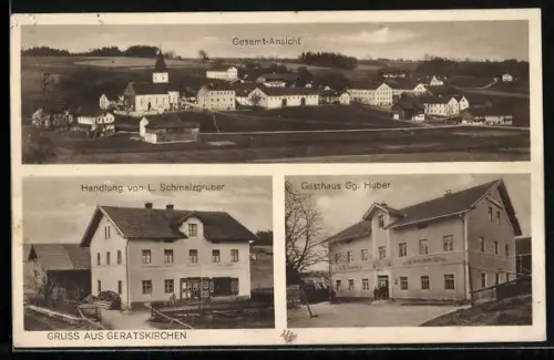AK Geratskirchen, Gasthaus Gg. Huber, Handlung v. L. Schmalzgruber