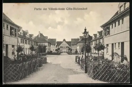 AK Köln-Bickendorf, Partie in der Villenkolonie