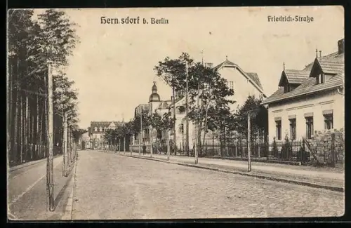 AK Hermsdorf b. Berlin, Partie in der Friedrichstrasse