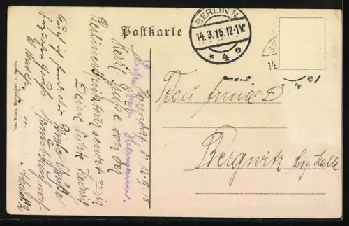 AK Hermsdorf b. Berlin, Partie in der Friedrichstrasse