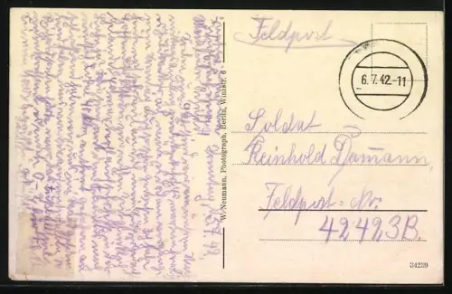 AK Berlin-Frohnau, Café Pilz in der Oranienburger Str. 45