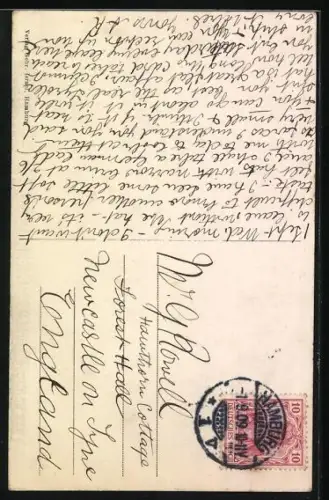 AK Hamburg-St.Georg, Hotel Pension Wilckens, Ernst Merckstrasse 12