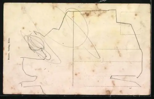 AK Köln, Süddeutsche Bierhalle an der goldnen Ecke, Frohngasse und Riehlerstrasse