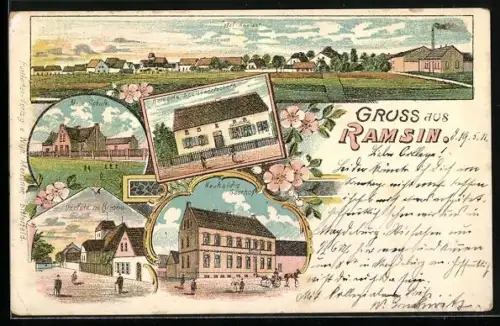 Lithographie Ramsin, Neuholds Gasthof, Reiberts Restaurant