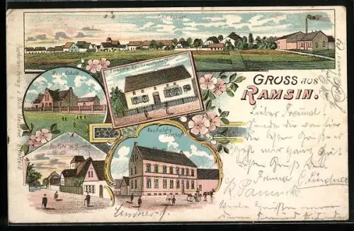 Lithographie Ramsin, Neuholds Gasthof, Reiberts Restaurant