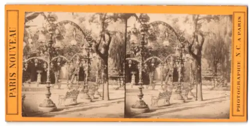 Stereo-Fotografie N. C., Paris, Ansicht Paris, Le Jardin Mabille