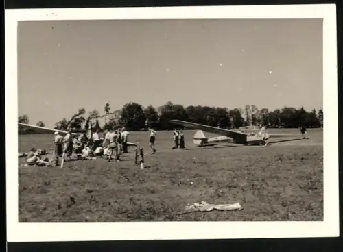 Fotografie Segelflug, Segelfug Schule, Segelflugzeug Kennung D-800Z