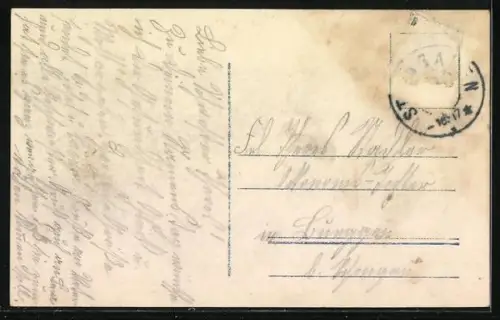 Foto-AK Photochemie Berlin Nr. 5733 /4: Wir gratulieren zum Geburtstage!, Kinder mit Geschenken