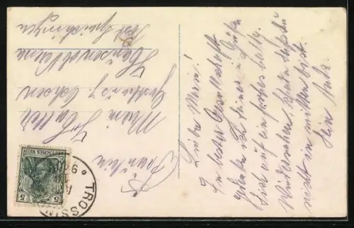 Foto-AK Photochemie Berlin Nr. 3287-4: Soldat und seine Geliebte in inniger Umarmung