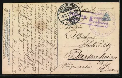 Foto-AK Photochemie Berlin Nr. 3264-4: Soldat hält die Hand seiner Geliebten