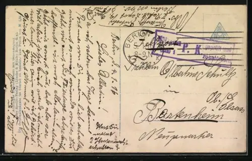 Foto-AK Photochemie Berlin Nr. 3264-3: Dame lehnt den Kopf an die Schulter ihres Geliebten