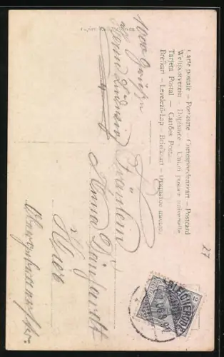 Foto-AK Photochemie Berlin: Elegante Dame mit Blumen im Haar und Perlenkette