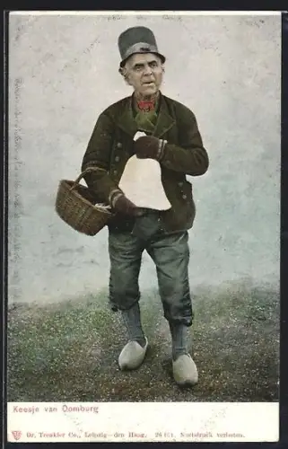 AK Keesje van Domburg, Niederländischer Mann in Tracht