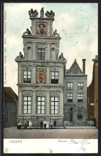 AK Hoorn, Museum mit Strassenpartie