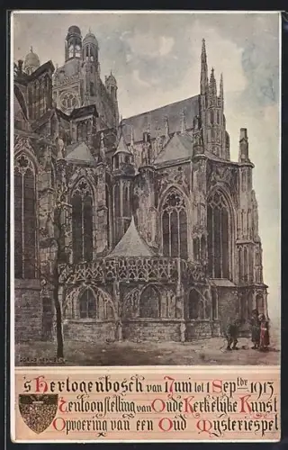 Künstler-AK `s Hertogenbosch, Tentoonstelling van Oude Kerkelijke Kunst 1913, Kerk