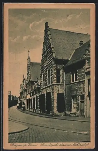 AK Bergen op Zoom, Steenbergsche straat mit Markiezenhof