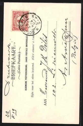 AK Dordrecht, Teilansicht mit Groothoofspoort