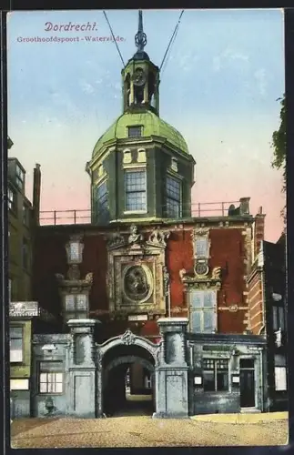 AK Dordrecht, Groothoofdspoort Waterzijde