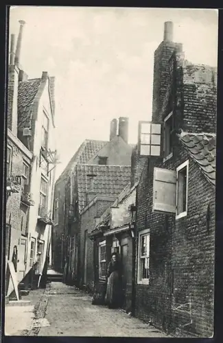 AK Dordrecht, Oud straatje aan de Vest