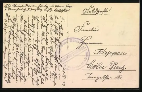 AK Kriegsschiff SMS Württemberg in voller Fahrt