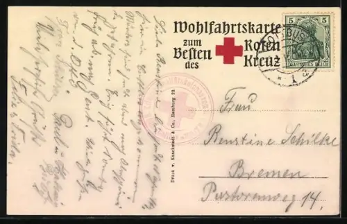 AK Kriegsschiff SMS Posen in voller Fahrt auf hoher See