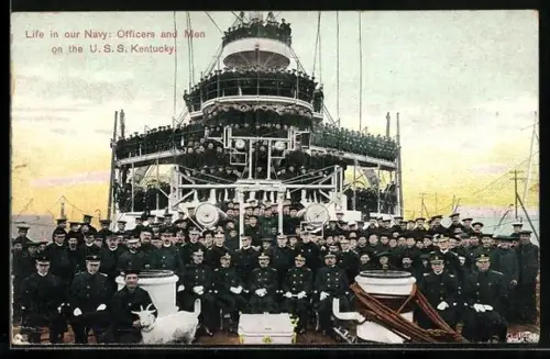 AK Kriegsschiff USS Kentucky, Officers and Men