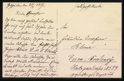 AK Linienschiff Elsass im Kaiser Wilhelm-Kanal unter der Grünentaler Hochbrücke