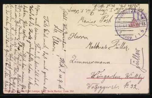 AK Torpedoboot G-170 unter der Levensauer Hochbrücke