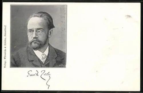 AK Emilio Zola im Porträt