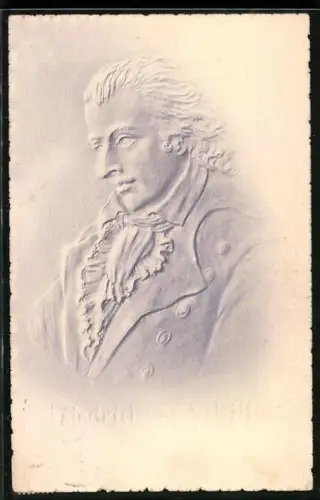 Präge-AK Friedrich von Schiller im Porträt
