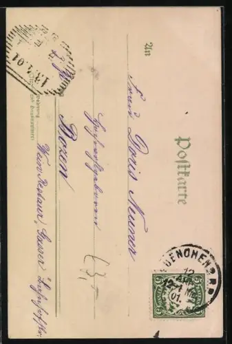 Künstler-AK Schönheit mit Gänseblümchen im Haar, Jugendstil