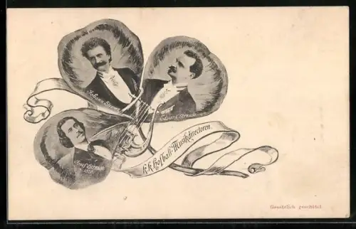 AK Hofball Musikdirektoren, E. Strauss, Johann und Josef Strauss