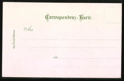 AK Pablo de Sarasate, Porträt mit Violine, Kurzbiographie im Passepartout