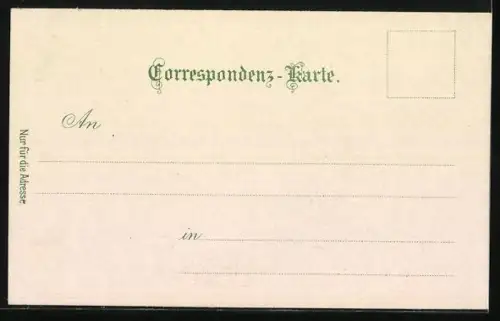 AK Karl Goldmark, Porträt des Komponisten mit Lebensdaten