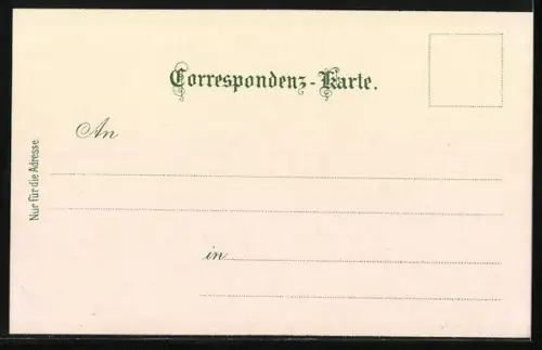 AK Wolfgang Amadeus Mozart, Porträt des Komponisten mit Lebensdaten