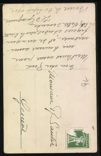 AK Komponist Franz Liszt im Mantel