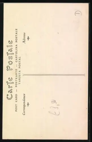 AK Carl Maria von Weber, Porträt mit Kurzbiographie im Passepartout