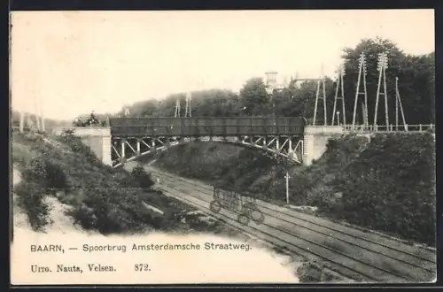 AK Baarn, Spoorbrug Amsterdamsche Straastweg