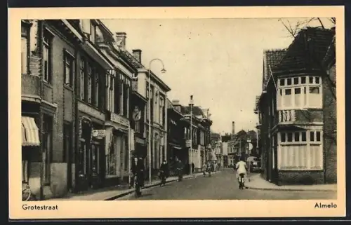 AK Almelo, Blick in die Strasse Grotestraat
