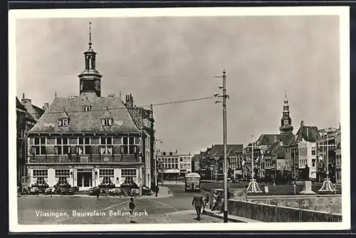 AK Vlissingen, Beursplein Bellamypark, Strassenbahn